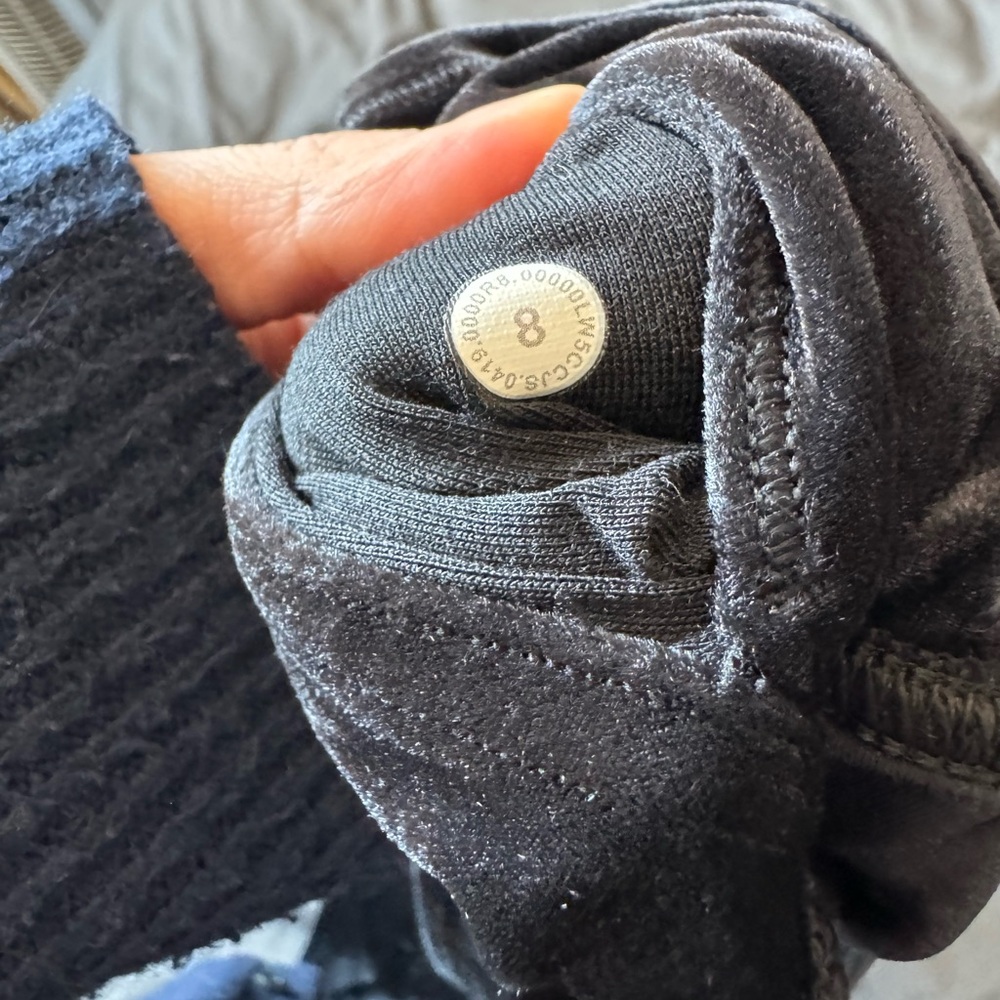 Lululemon Athletica Black Velvet Leggings